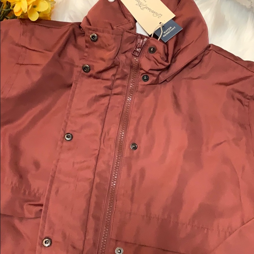 New! Utility Rain Jacket With Hide Away Hood - Picture 8 of 10